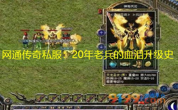 网通传奇私服：20年老兵的血泪升级史