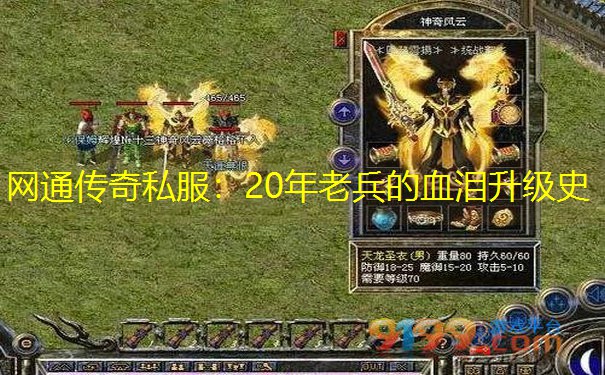 网通传奇私服：20年老兵的血泪升级史