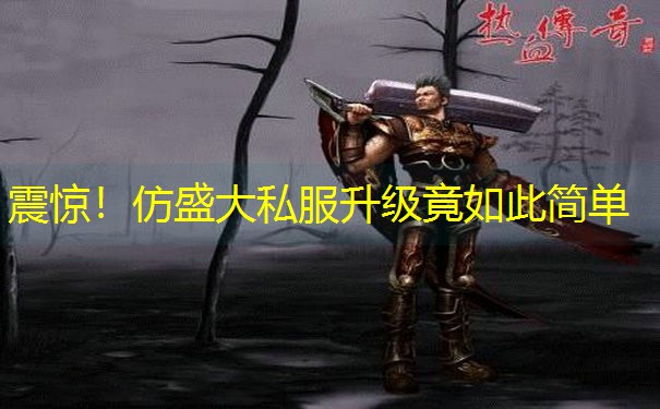 震惊！仿盛大私服升级竟如此简单