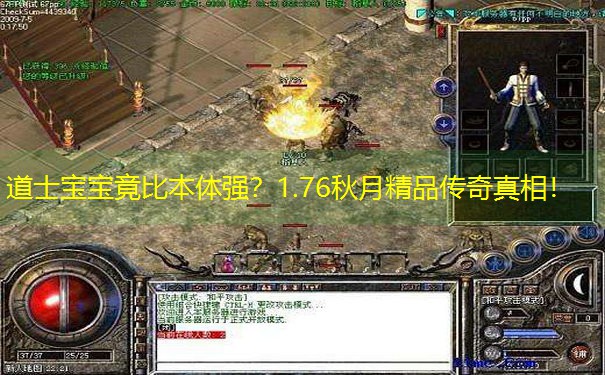 道士宝宝竟比本体强？1.76秋月精品传奇真相！