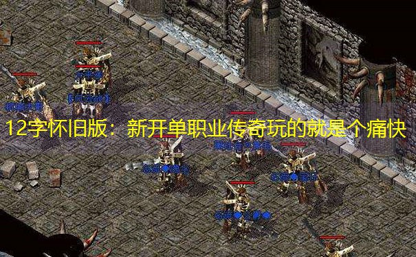 12字怀旧版：新开单职业传奇玩的就是个痛快