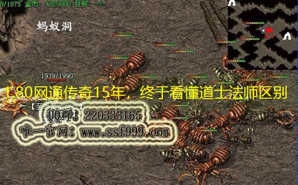 1.80网通传奇15年，终于看懂道士法师区别