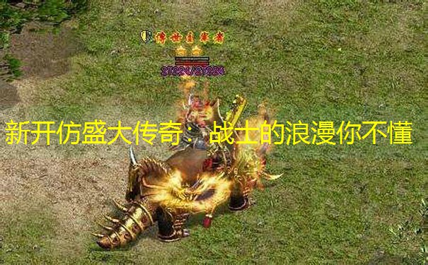 新开仿盛大传奇：战士的浪漫你不懂