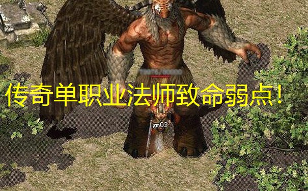 传奇单职业法师致命弱点！