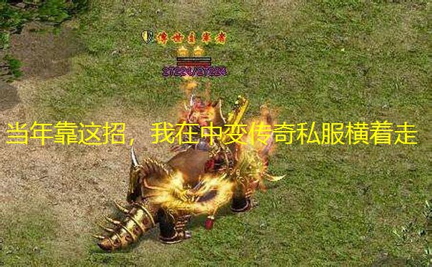 当年靠这招，我在中变传奇私服横着走
