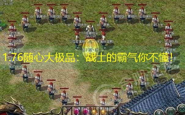 1.76随心大极品：战士的霸气你不懂！