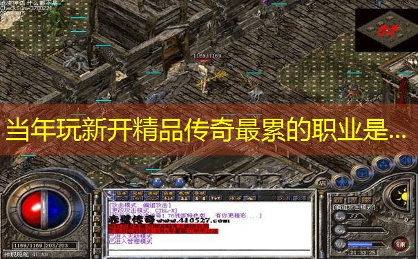 当年玩新开精品传奇最累的职业是...